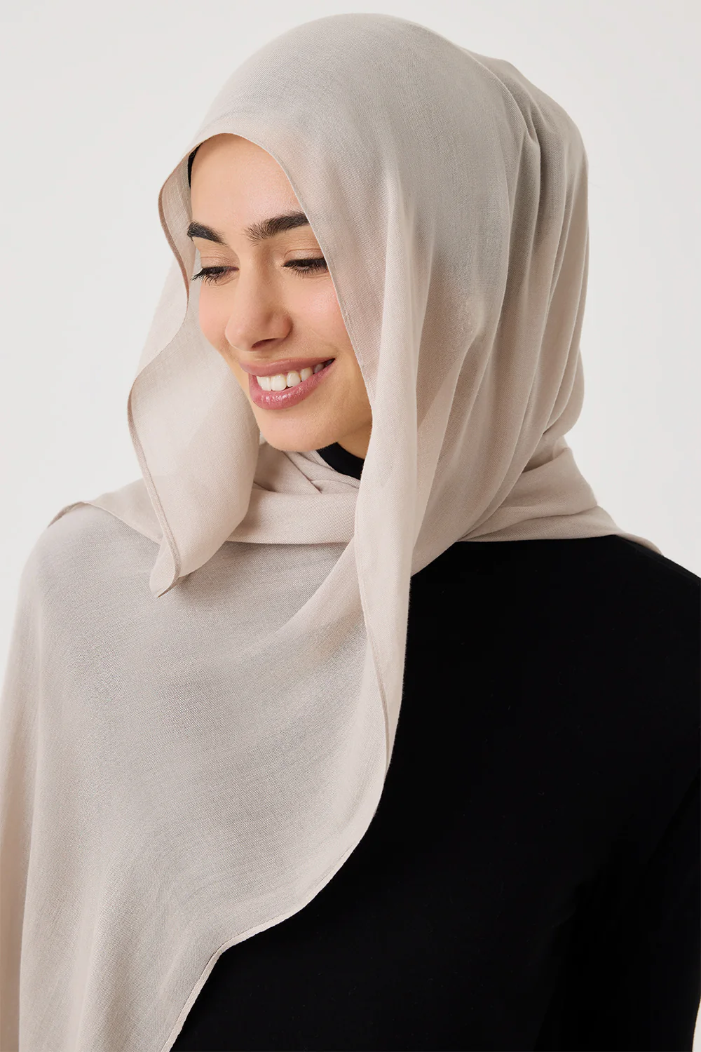 Bamboo Modal Hijab 3 Pack - Hazel, Blush & Stone - Image 4