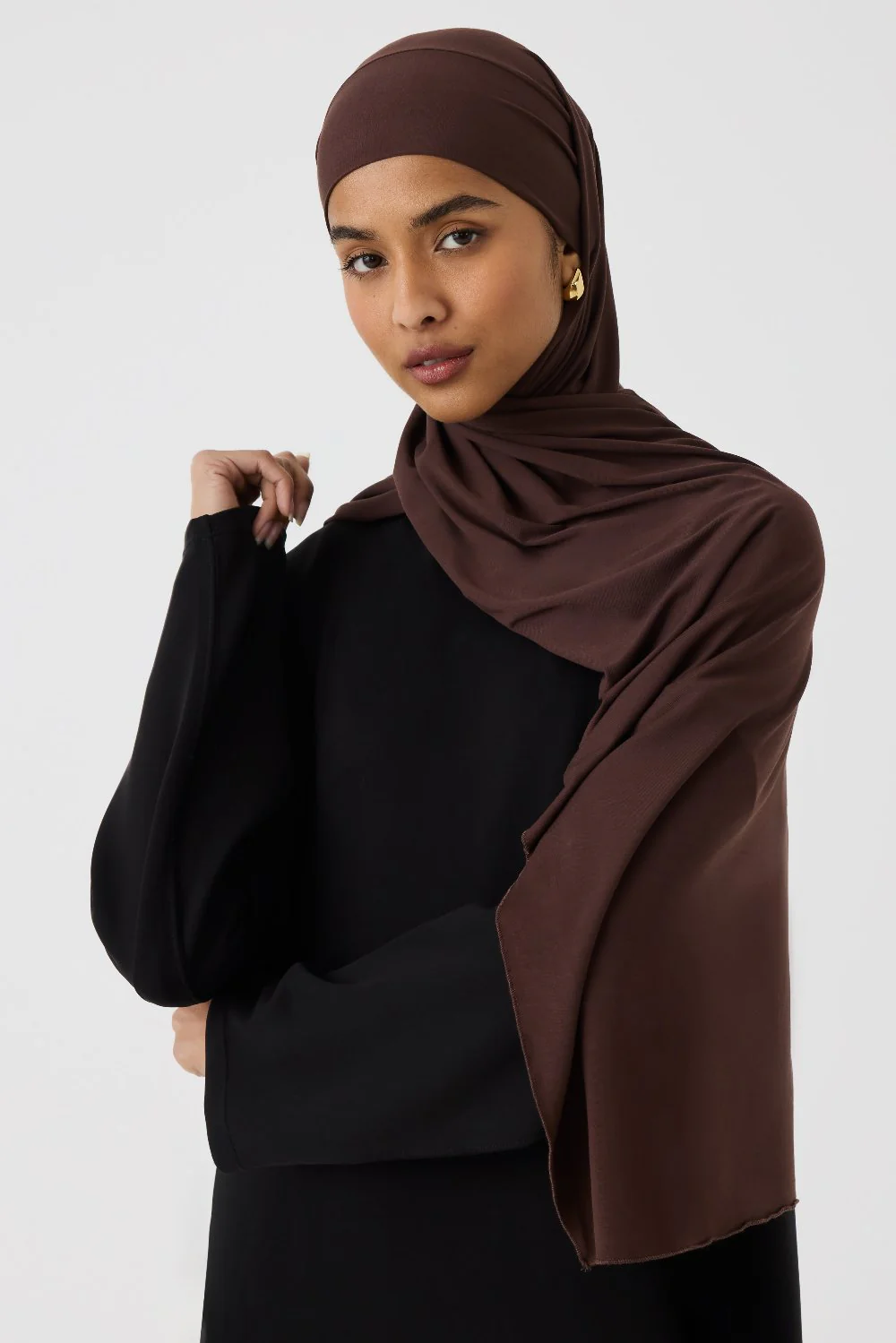 Jersey Bamboo Multi-Way Hijab 3-Pack - Mauve, Walnut & Espresso - Image 4