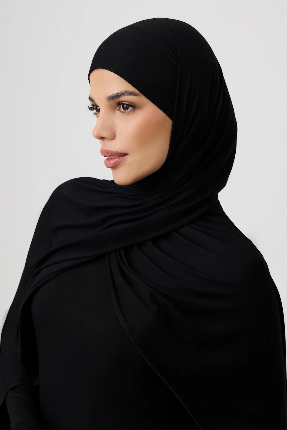 Jersey Bamboo Multi-Way Hijab 3-Pack - Slate, Graphite & Black - Image 4