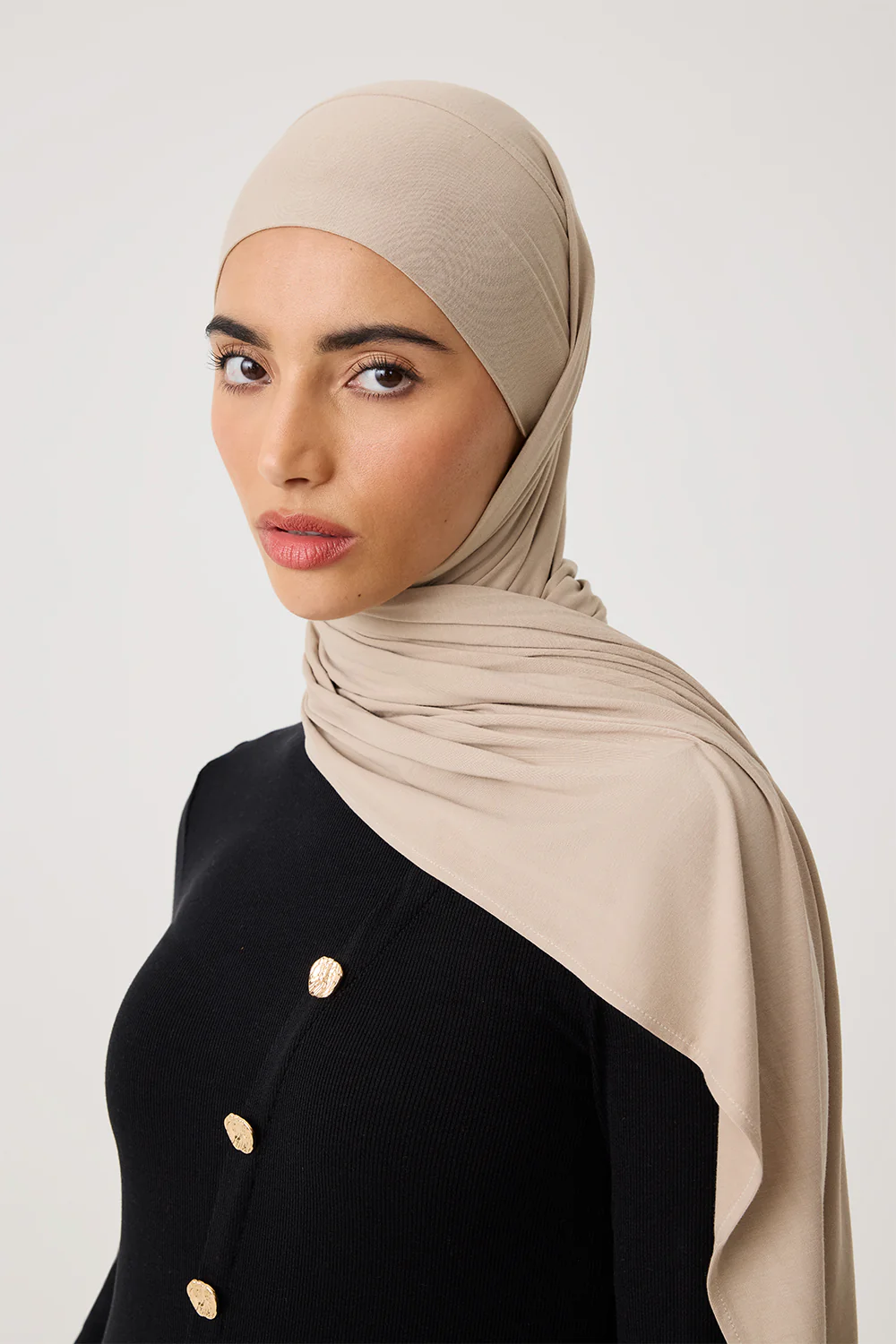 Jersey Bamboo Multi-Way Hijab 3-Pack - White, Dove & Dune - Image 4