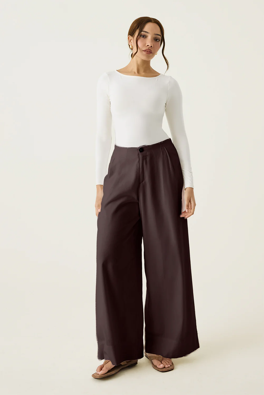 Wide Leg Palazzo Trousers - Image 10