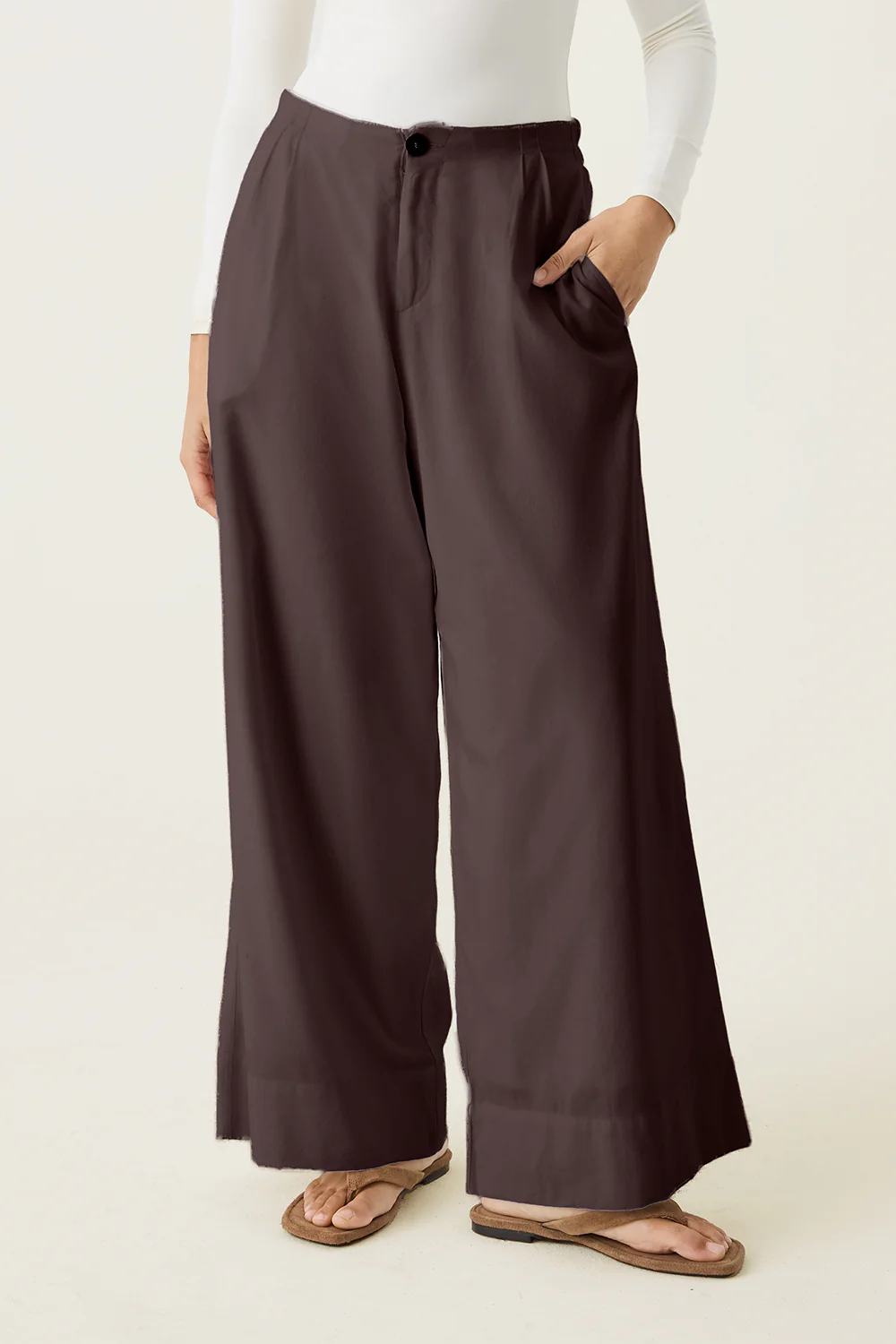 Wide Leg Palazzo Trousers - Image 11