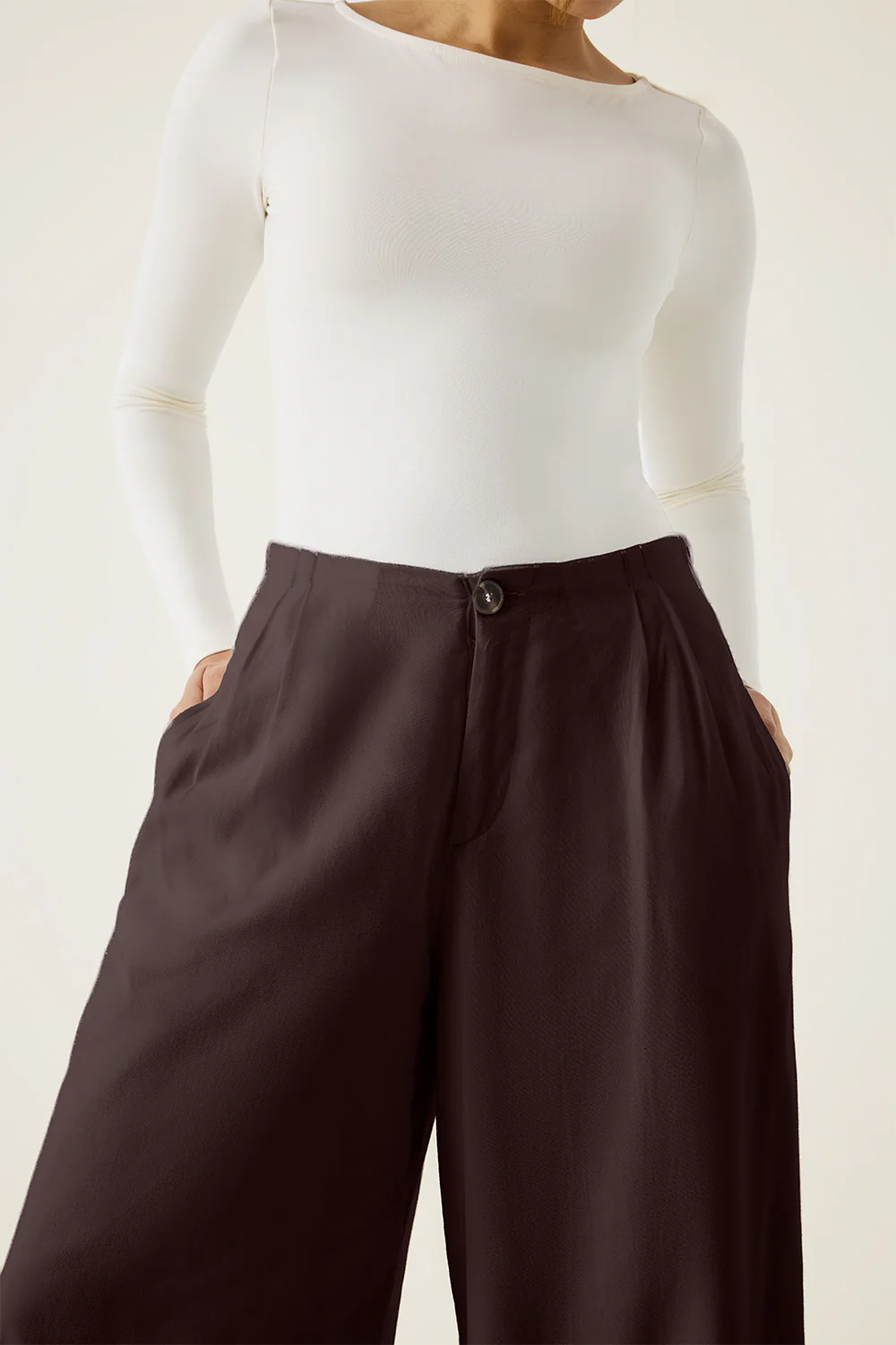 Wide Leg Palazzo Trousers - Image 12