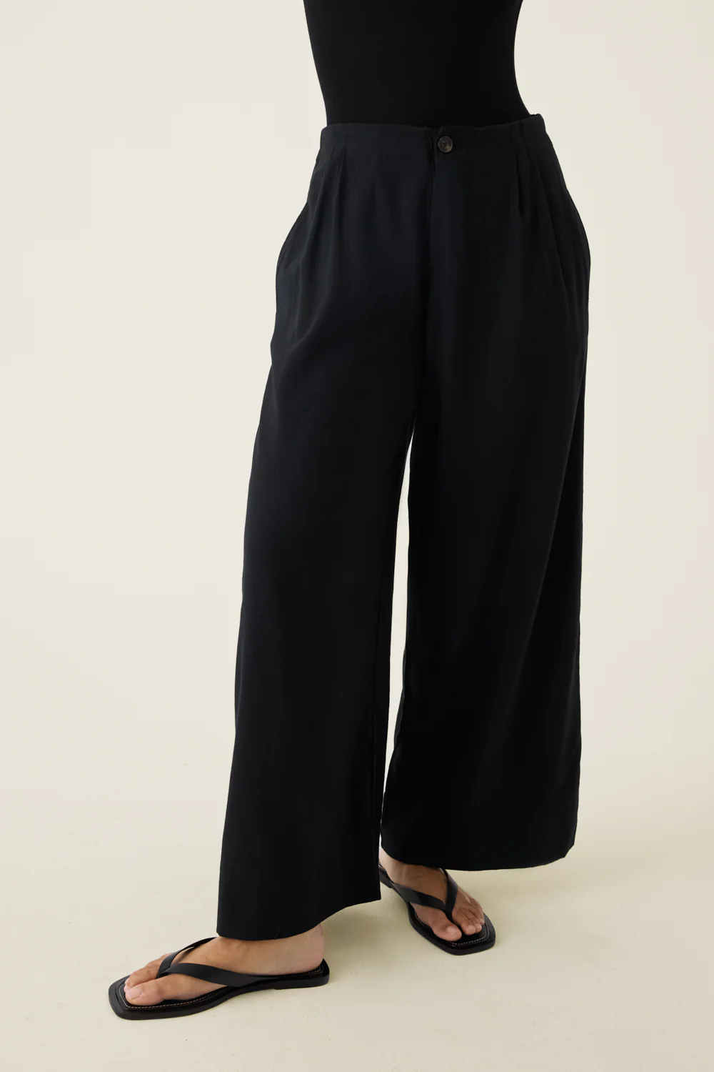 Wide Leg Palazzo Trousers - Image 2