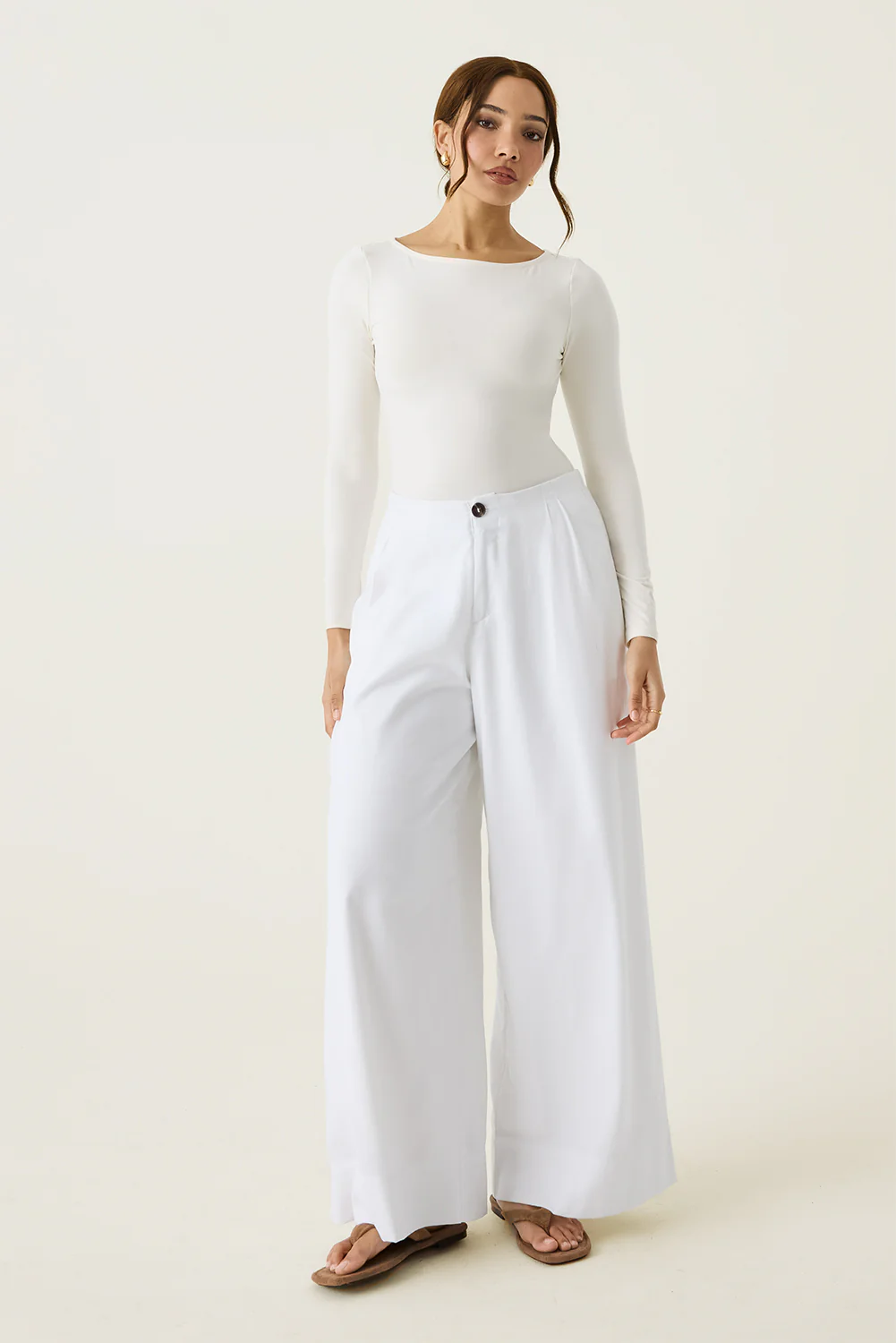 Wide Leg Palazzo Trousers - Image 6