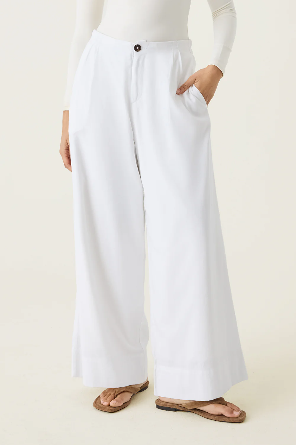 Wide Leg Palazzo Trousers - Image 7