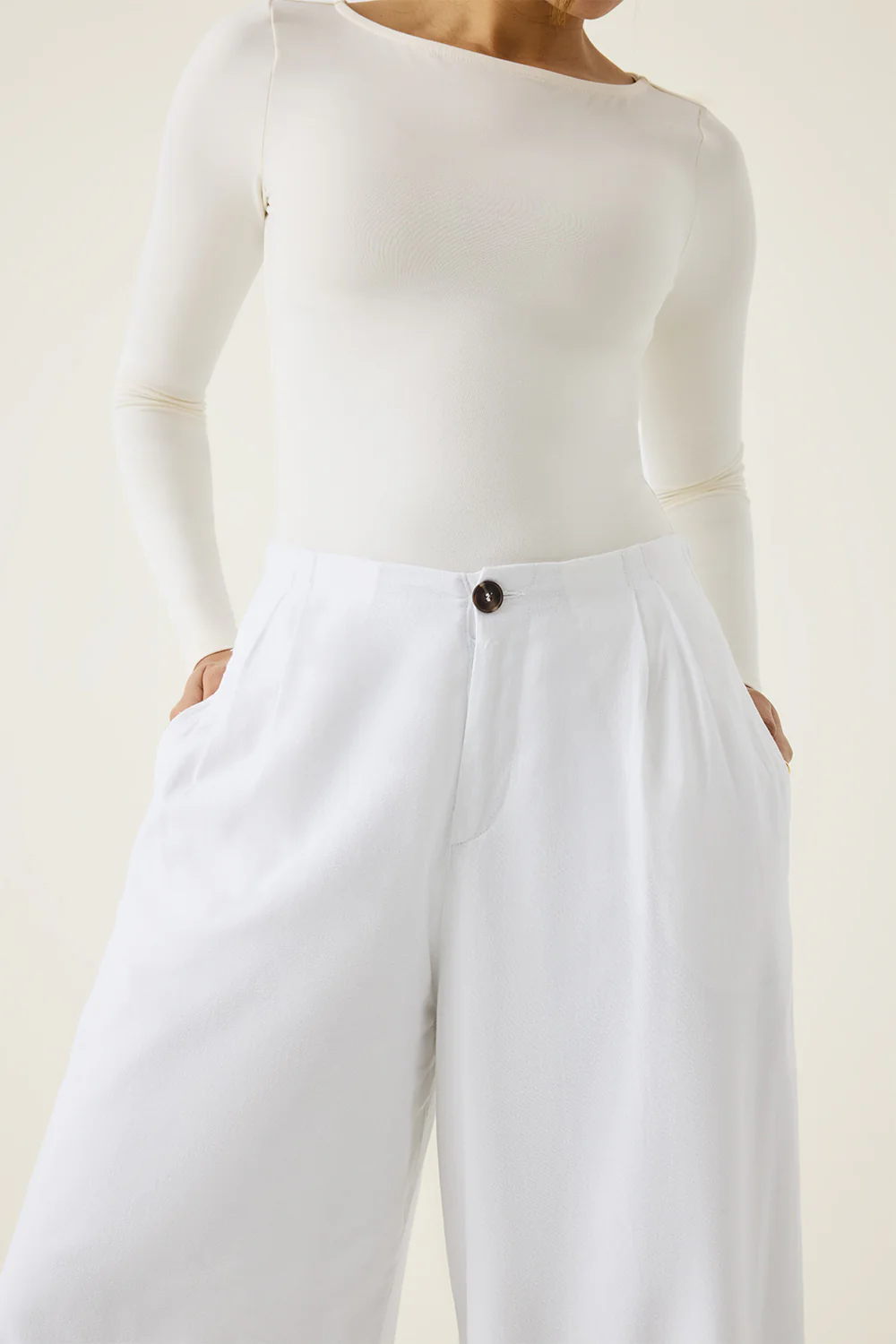 Wide Leg Palazzo Trousers - Image 9